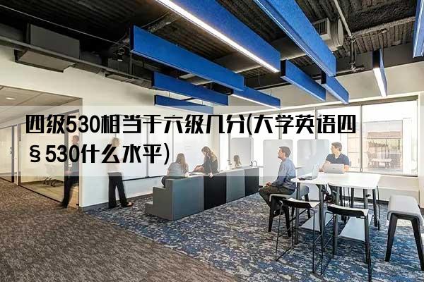 四级530相当于六级几分(大学英语四级530什么水平)